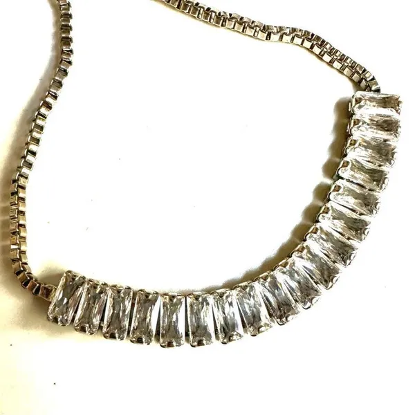 Faux diamond adjustable tennis bracelet Silver - Image 9