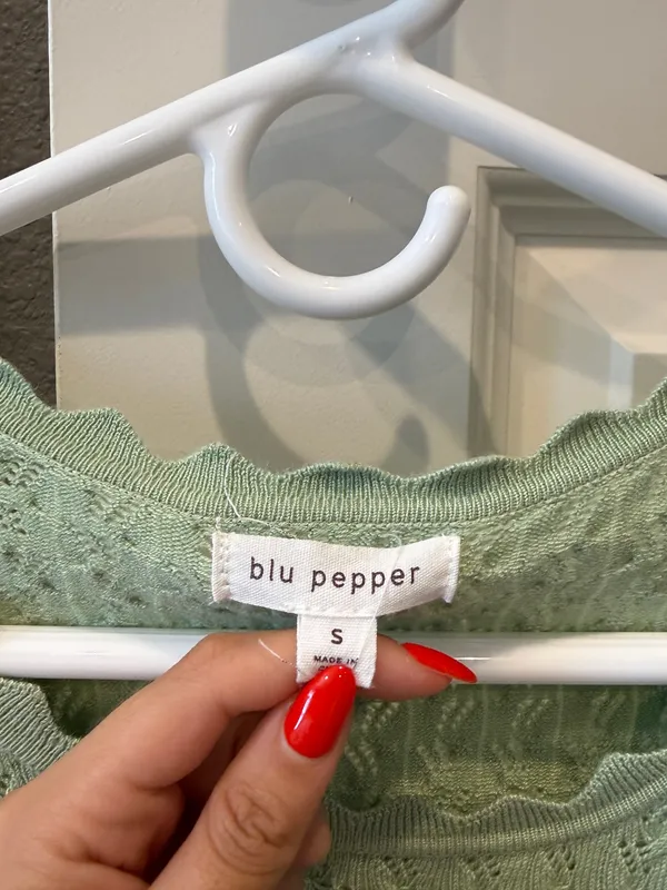 Blu Pepper Green blouse - Image 2