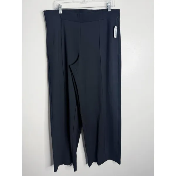 Old Navy Extra High Rise Stevie Wide Leg Pants Navy XL Dressy Casual Minimalist‎ - Image 2