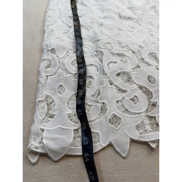 NWT‎ Bardot | Lina Lace Sheath Dress White | Women's 8 / Medium - Image 8