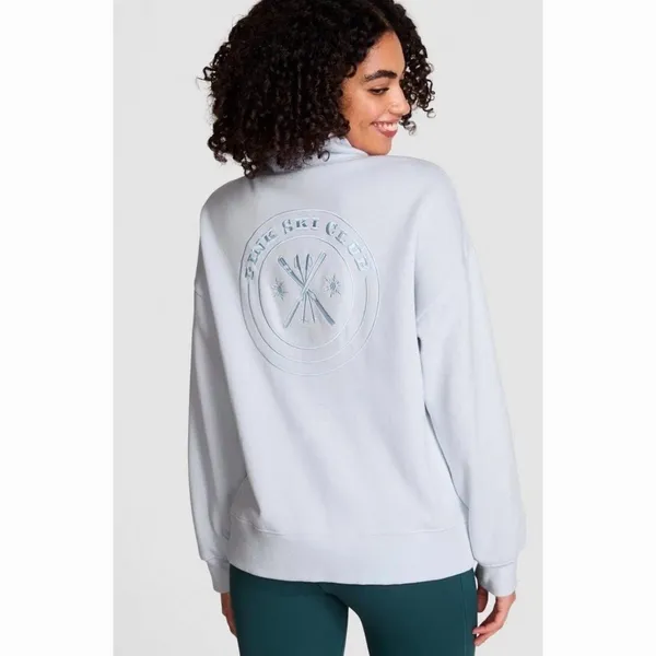 PINK by Victoria’s Secret Pullover Sweatshirt Size 2XL XXL Powder Baby Blue NWT - Image 2