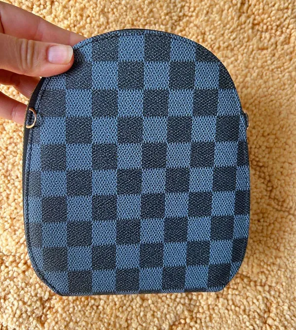 NWT Checkered Blue and Black crossbody bag - Image 4