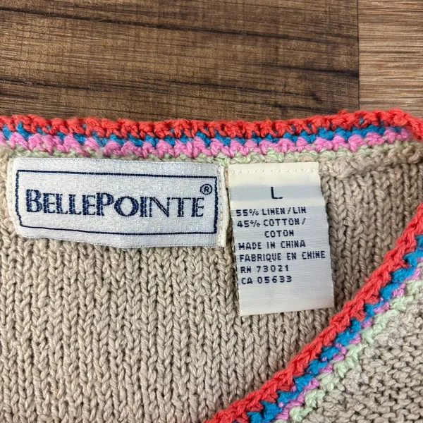 Bellepoint Flip Flop Embroidered Summer Sandals Button Up Sweater Vest - Image 4