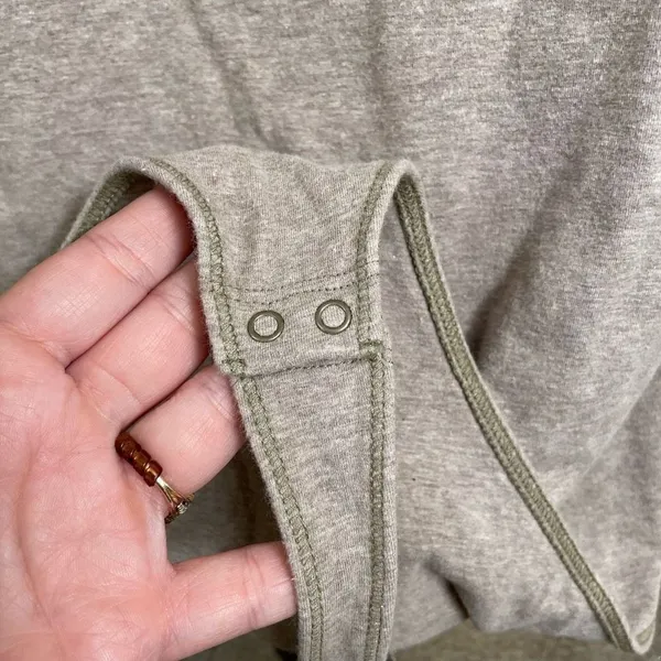 Abercrombie & Fitch Brown Cotton Seamless Fabric Tank Bodysuit, XXL - Image 4