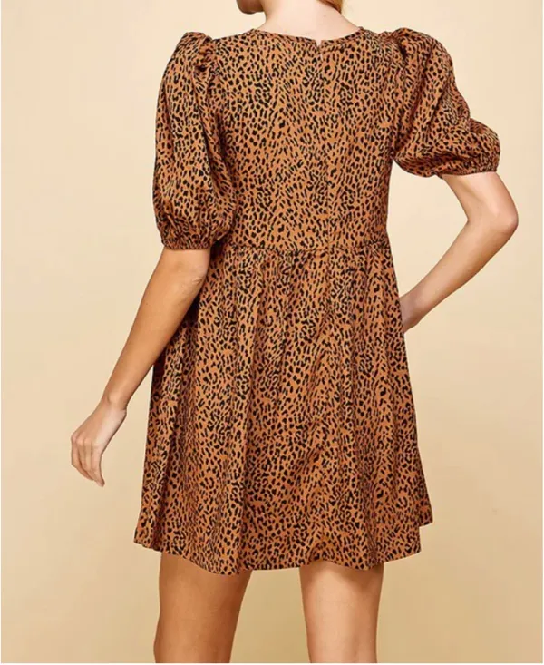NWOT | TCEC Animal Print Mini Dress – L – CD02820 - Image 3