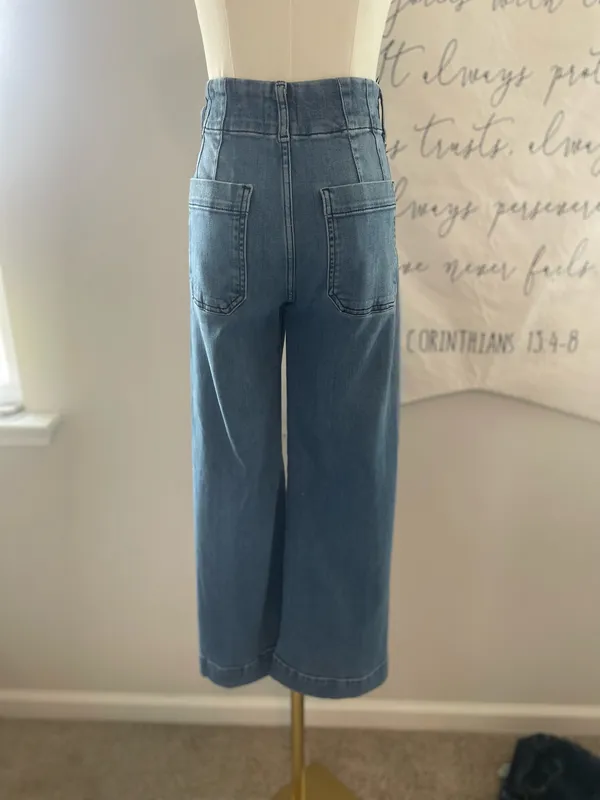 Maeve Anthropologie “The Colette” Wide Leg Pants Size 24 - Image 3