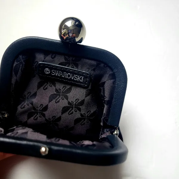 Swarovski black Monroe frame coin purse - Image 5
