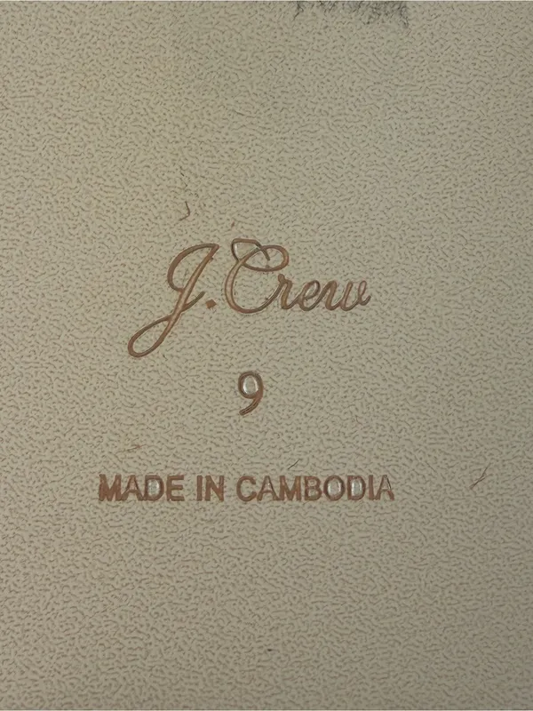 J. CREW Menorca Padded Leather Thong Sandals Brown Size 9 - Image 10