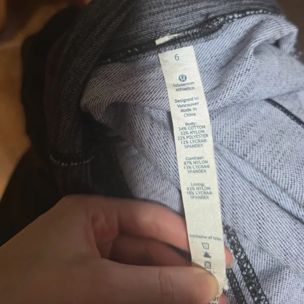 Lululemon Daily Yoga Denim Jacket Blue Grey and Black Zip Up Long Sleeve - Image 10