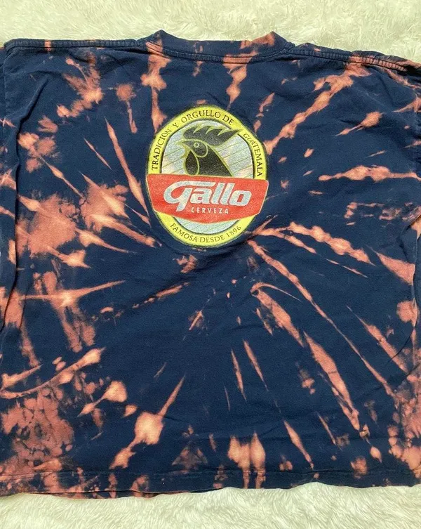gallo cerveza acid wash tee Blue Size XXL - Image 3