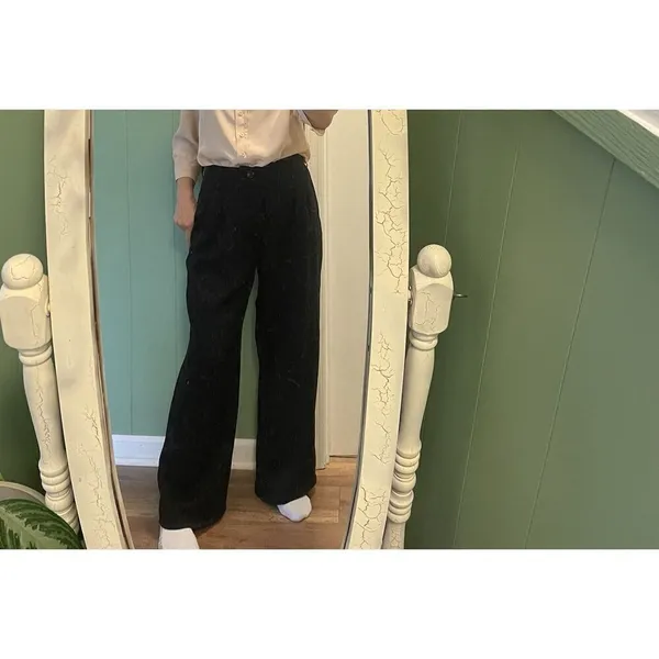 MELLODAY Women’s Black High Rise Wide Leg Pants Size M - Image 2