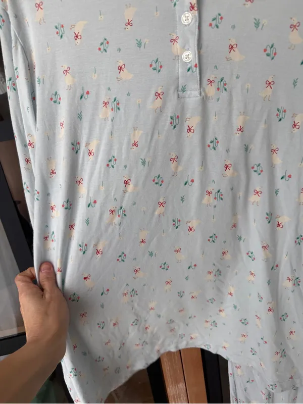 Sofia Richie Grainge x Amazon modal henley pajamas set goose silly long sleeve - Image 3