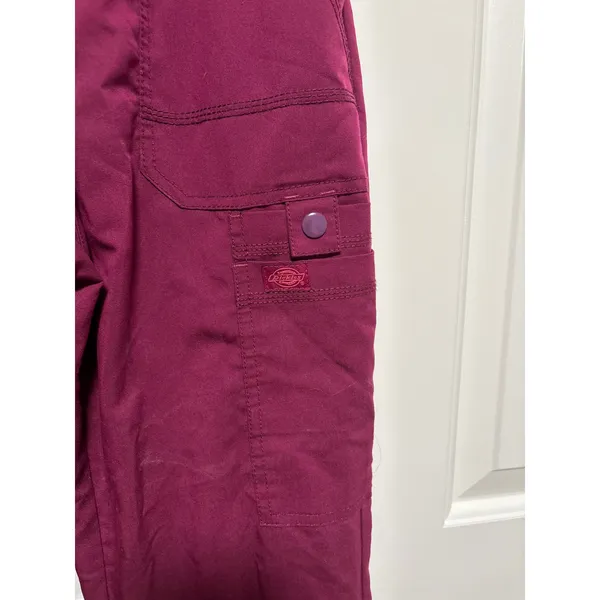 Dickies Tall XS Burgundy Drawstring Cargo Pants - Image 6