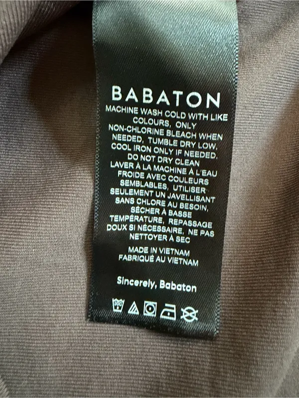 Babaton Sculpt Knit Brown Cropped Short Sleeve Top XL - Image 4