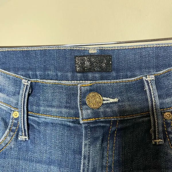 MOTHER The Insider Crop Step Fray not rough enough Jeans sz 28 - Image 6