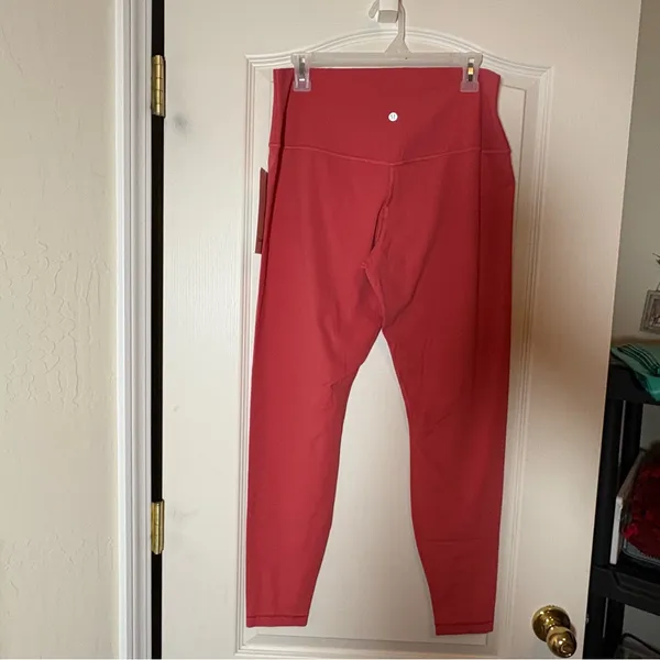 Lululemon Align HR Pant 28” size 14 NWT Sold Out Color: DTRE (Dessert Red). - Image 2