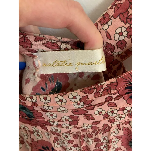 Natalie Martin Pink Floral Boho Midi Dress size small‎ - Image 3