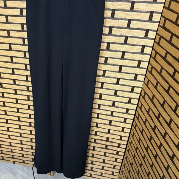 Bebe Black Jumpsuit With Gold Sequins Size 4 - Image 3