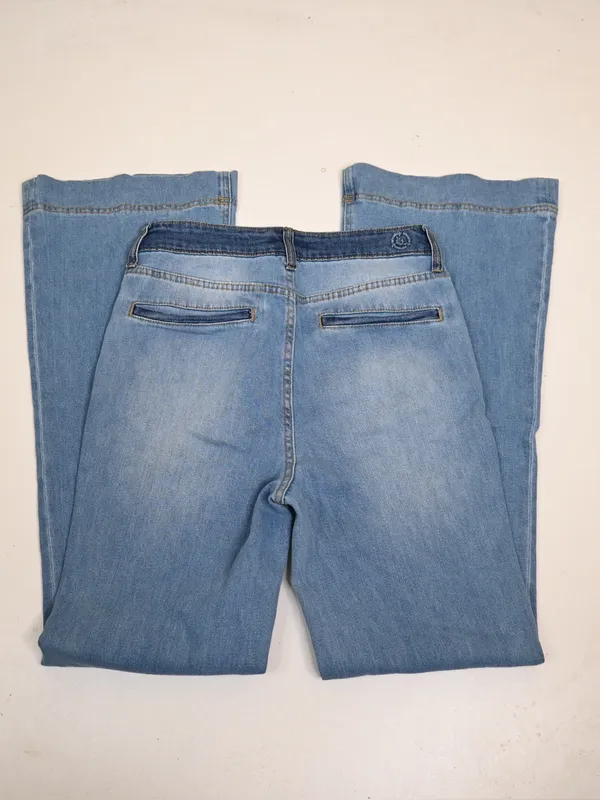 PTCL Ethical Clothing Women's 29 Two Tone Flare Jean - Image 5