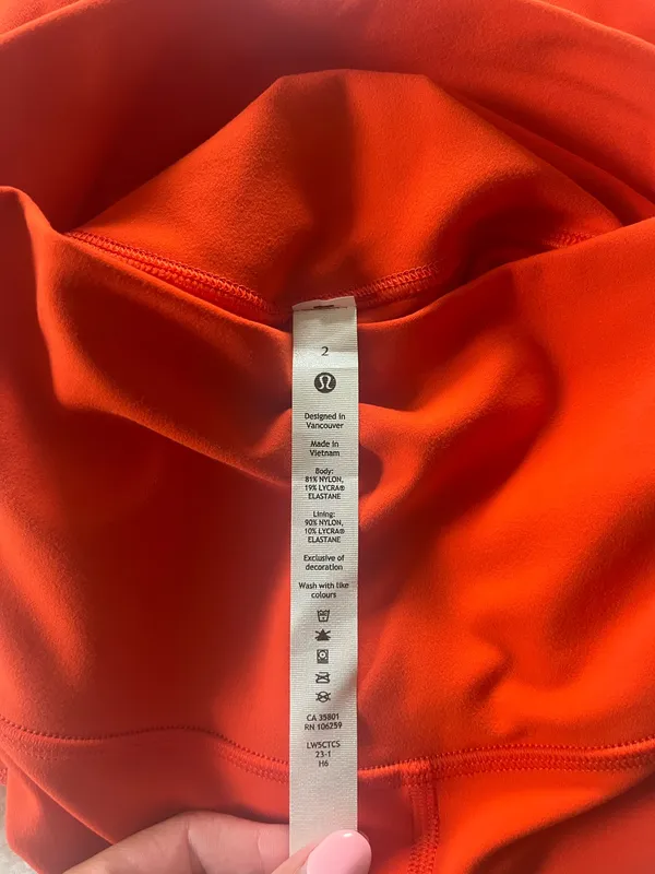 Lululemon Align Leggings 25" High-Rise red/orange - Image 4