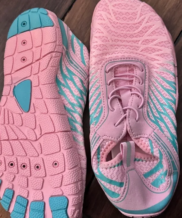 Lightweight Pink Breathable Barefoot Athletic Shoes with Anti-Slip Sole - Image 4
