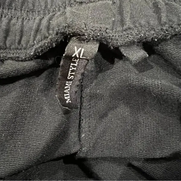 Hot Miami Styles Black Miami Sweat Shorts Women’s XL - Image 2