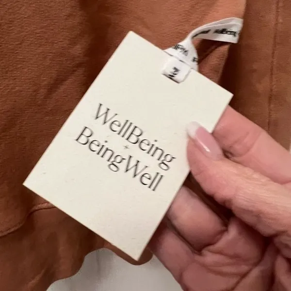 NWT well being being well small avalon‎ half zip hoodie organic cotton small - Image 8