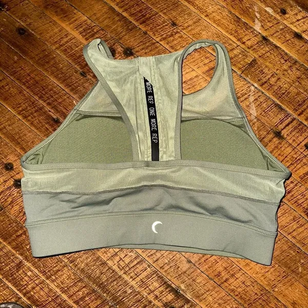Zyia active olive green All Star M high impact sports bra - Image 3