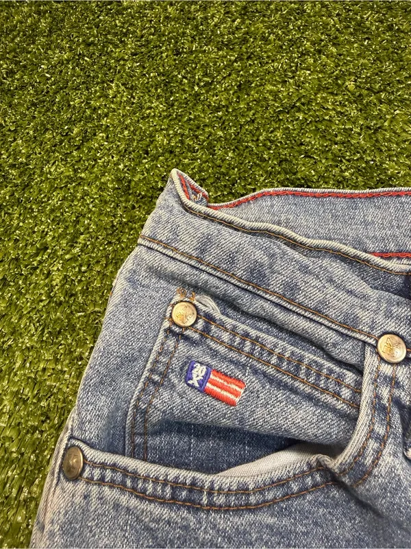 Vintage Wrangler 20X Tulsa Low Rise Slim Fit Mom Jean Light Wash‎ 90's WTS25SL - Image 6