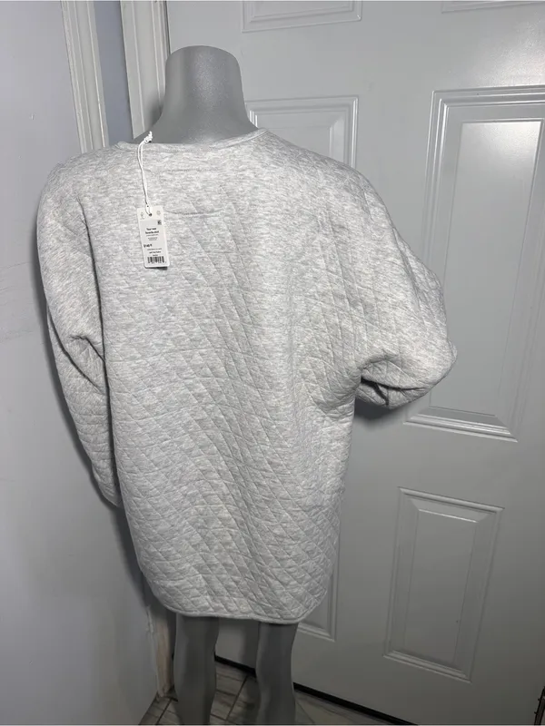 Marine Layer Corbet Quilted Liner Jacket Gray Heather Medium M NWT Collarless - Image 6