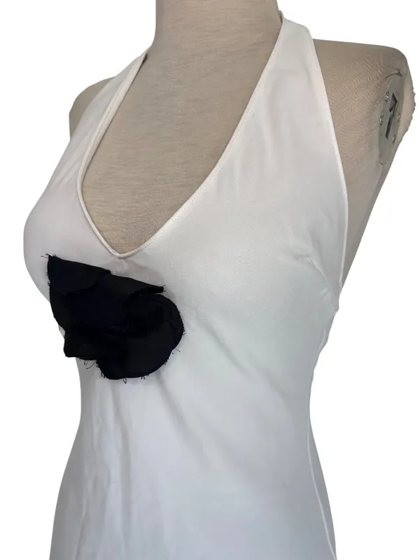 Amanda Uprichard Entela Dress in Ivory & Black Rose XSmall Womens Mini - Image 6