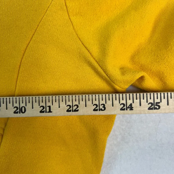 VTG PINK Victoria's Secret Yellow Quarter Zip Pullover Sweatshirt‎ Eighty Six XS - Image 7