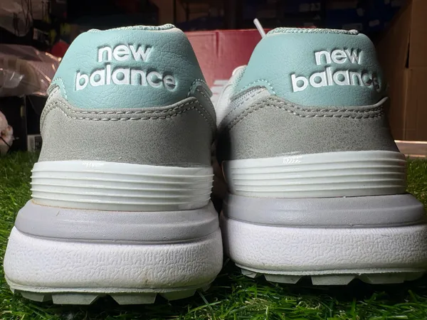 New Balance Neutral Cream, gray, sea foam and white 574 Sneakers - Image 5