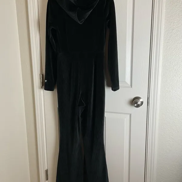 Fabletics Plush Rib Hooded Jumpsuit - Black Woman’s Size Small - Image 9