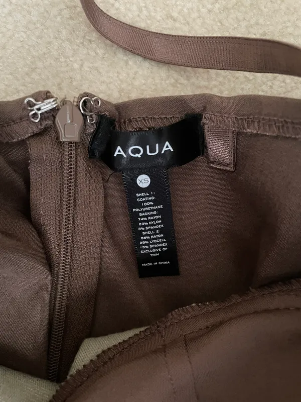 Brown Leather  Bodysuit - Image 2