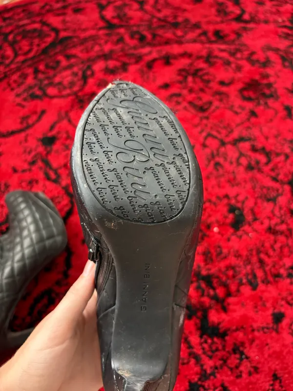 Gianni Bini Black Cushioned Black Tall Stiletto Heels - Image 6
