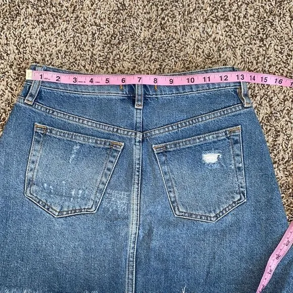 Free people we the free womens denim a line‎ mini skirt size 25 - Image 5