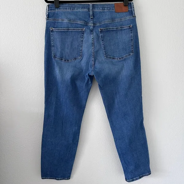 J. Crew Size( 32) Women's Jean Vintage Straight High Rise‎ Medium Wash - Image 13