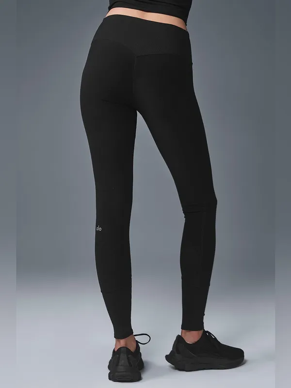 ALO High-Waist Alosoft Lounge Legging in Black Size L - Image 5