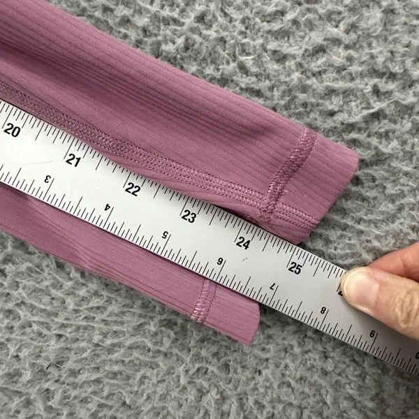 Lululemon Align Leggings High Rise Ribbed Velvet Dust Athletic Women's 4 x 25 - Image 9