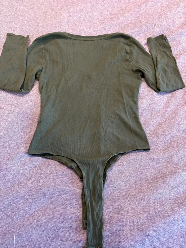 Banana Republic Green Long Sleeve Bodysuit - Image 2