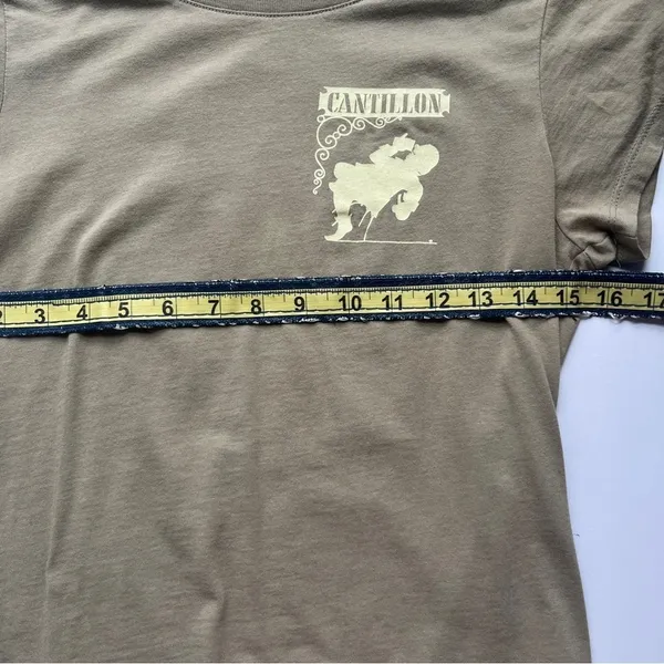 Women’s La Gueuze Cantillon C'est Bon Brewery In Belgium T-Shirt Green Medium - Image 6