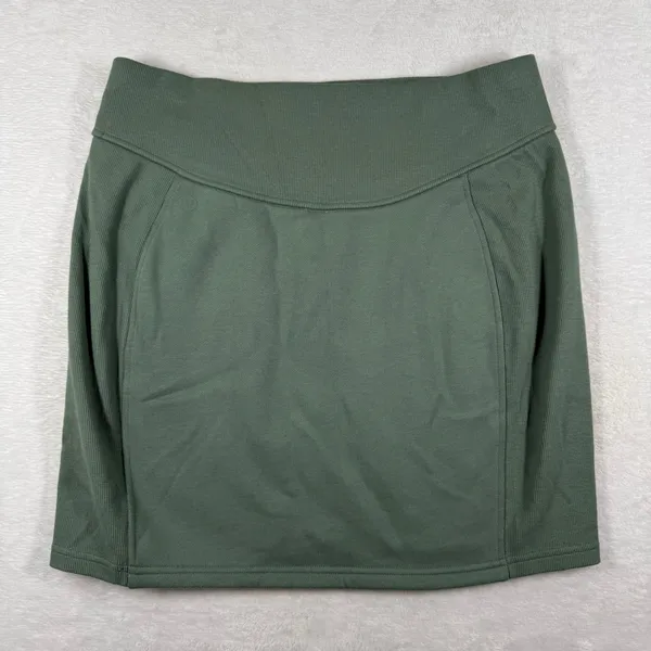 lululemon Scuba High-Rise Mini Skirt Grey Eucalyptus Green LW8ALSS Size L‎ NEW - Image 7