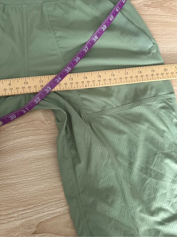 Lululemon 4 Dance Studio Mid-Rise Pant Regular Dessert Green Rare Color - Image 9