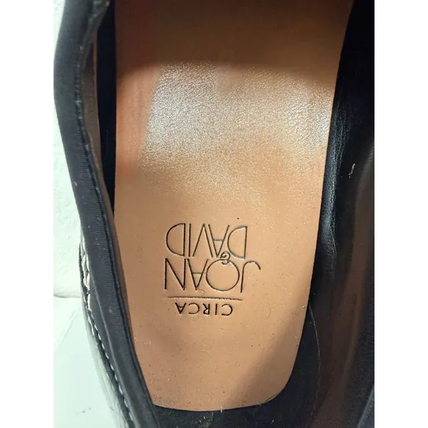 Circa Joan & David Black Square Toe Slip On Loafers Women's - Image 5