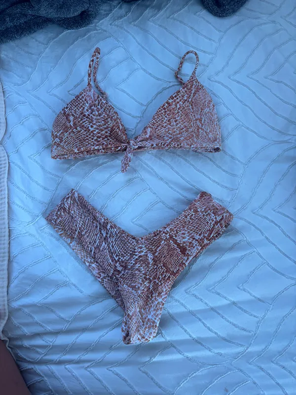 Snake Print  bikini set - Image 8