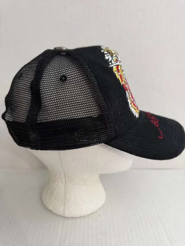 Ed Hardy Embroidered & Rhinestone  Tiger Baseball Cap  - Image 3