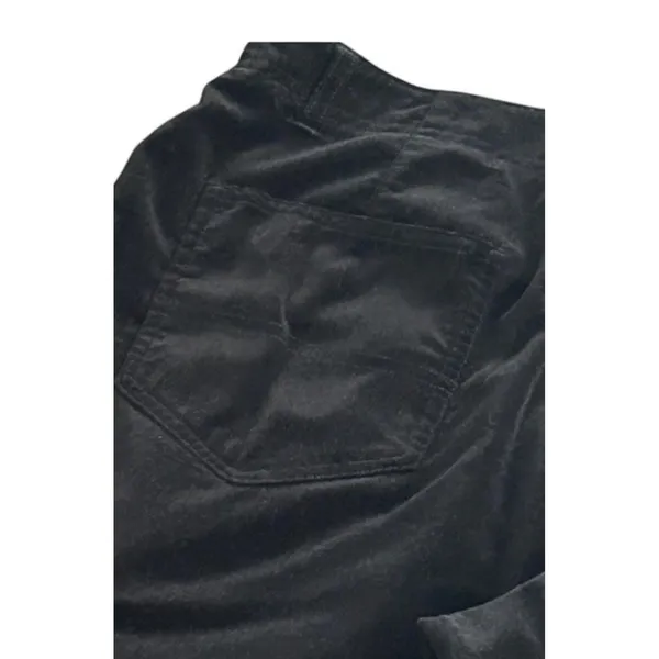 Vintage Adriana‎ Bermani Sport Black Velour Pants Sz 14 Vintage Y2K Goth - Image 10