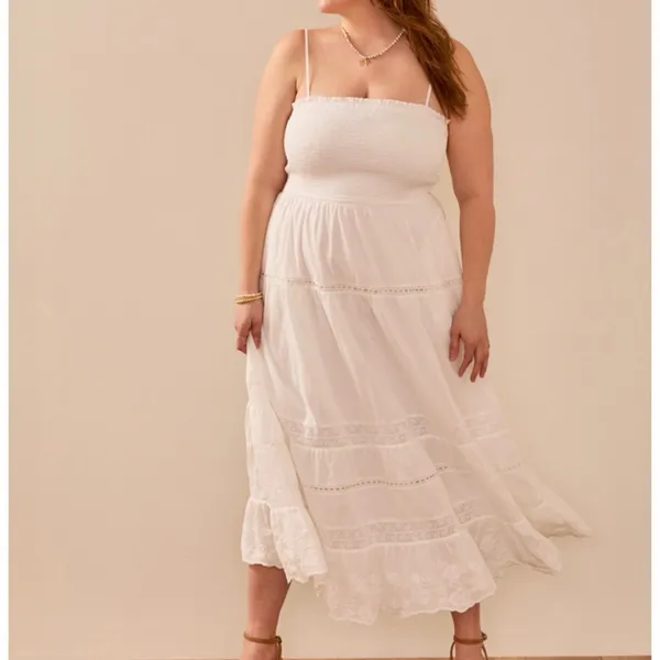 NEW Arula White Floral Maxi Dress Plus Size 0X Available NWT - Image 2