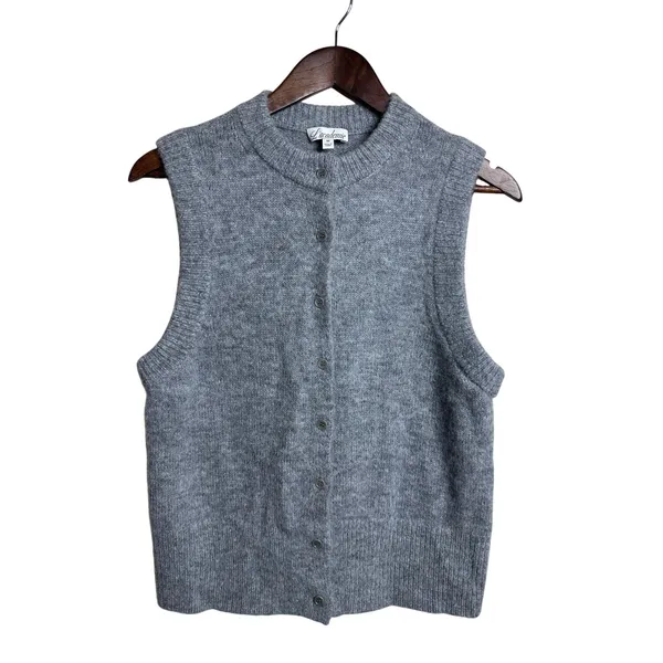 L'Academie by Marianna Krysten Alpaca Wool Button Sweater Vest size M - Image 2